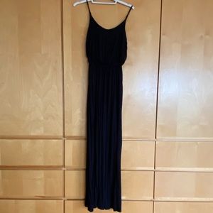 Black cotton maxi dress